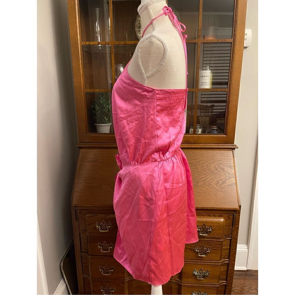 Anthropologie - Silk Halter Mini Dress by Amanda Uprichard size M - Picture 10 of 12